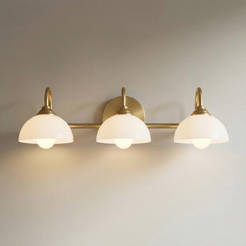 Possini Euro Ingrid 22 1/2″ Wide Brushed Brass 3-Light Bath Light